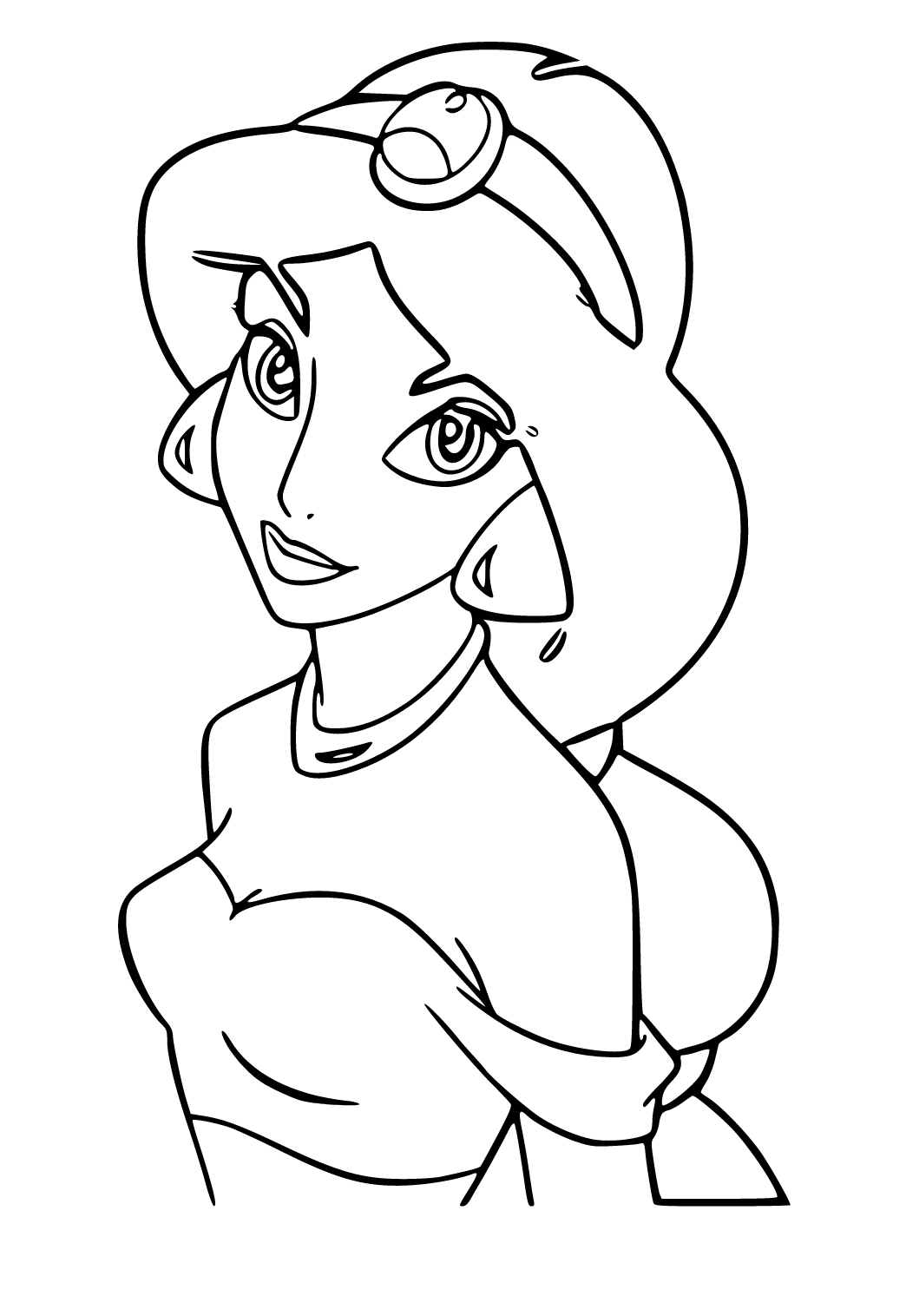 49+ Fun Princess Face Coloring Pages Printable