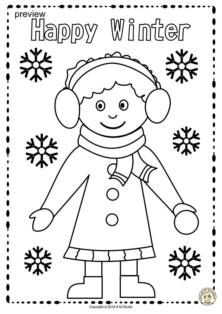 107+ Joyous Winter Activity Coloring Pages Printable