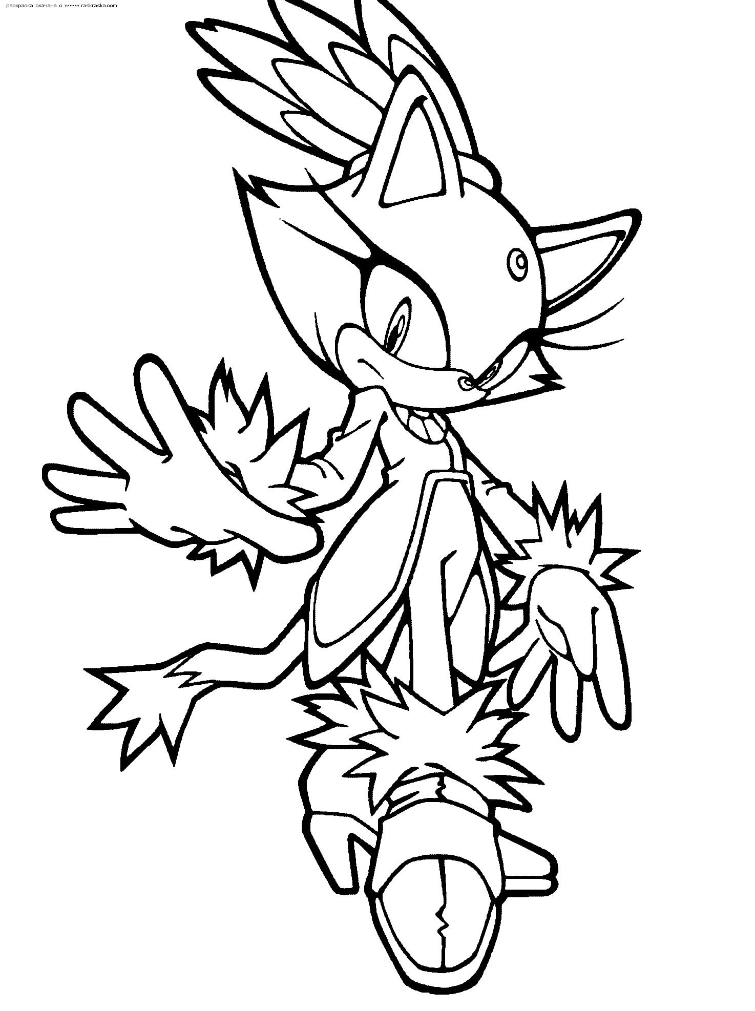 50+ Detailed Sonic Coloring Pages Printable