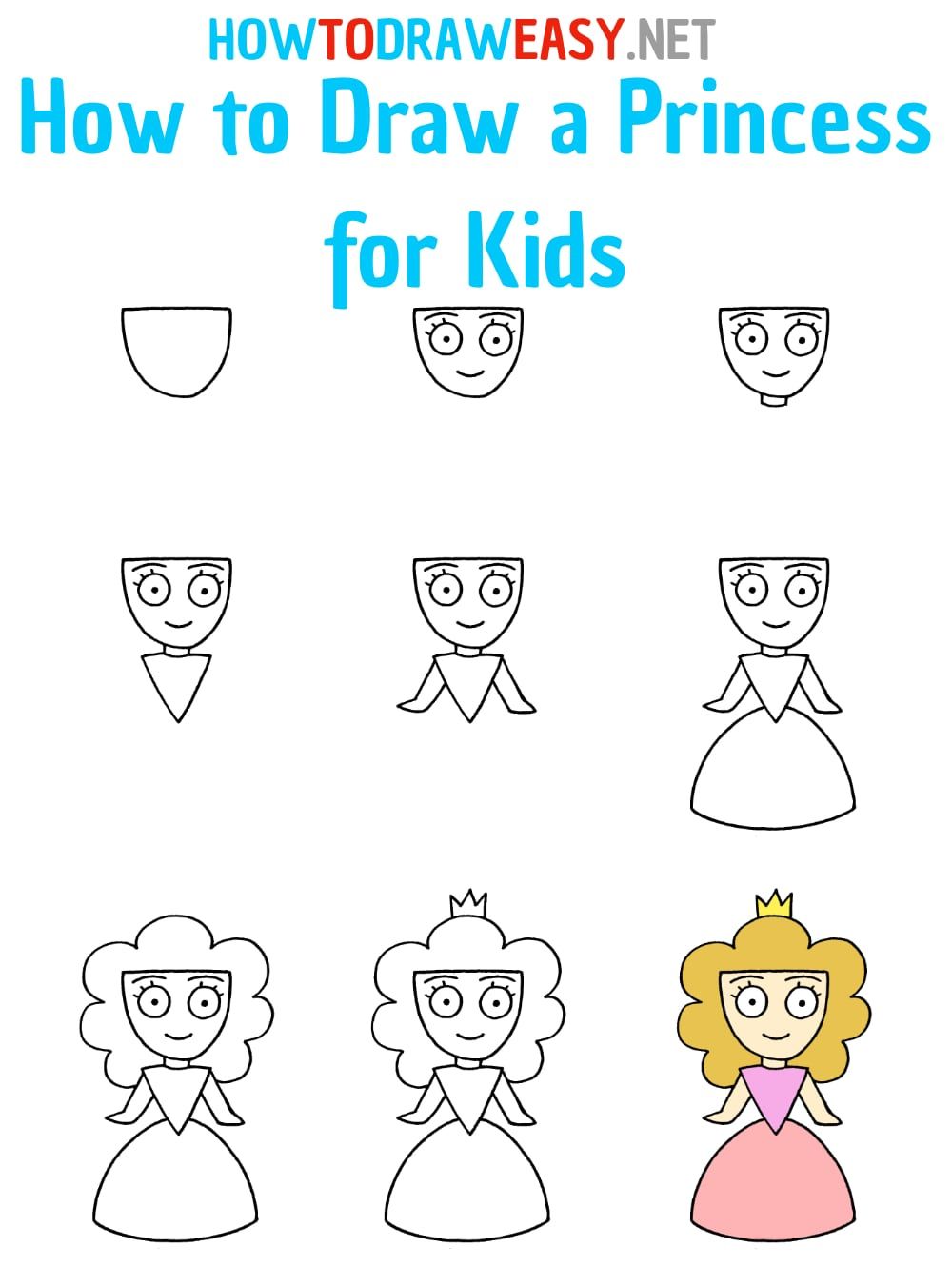 51+ Happy Princess Pictures for Kids Printable