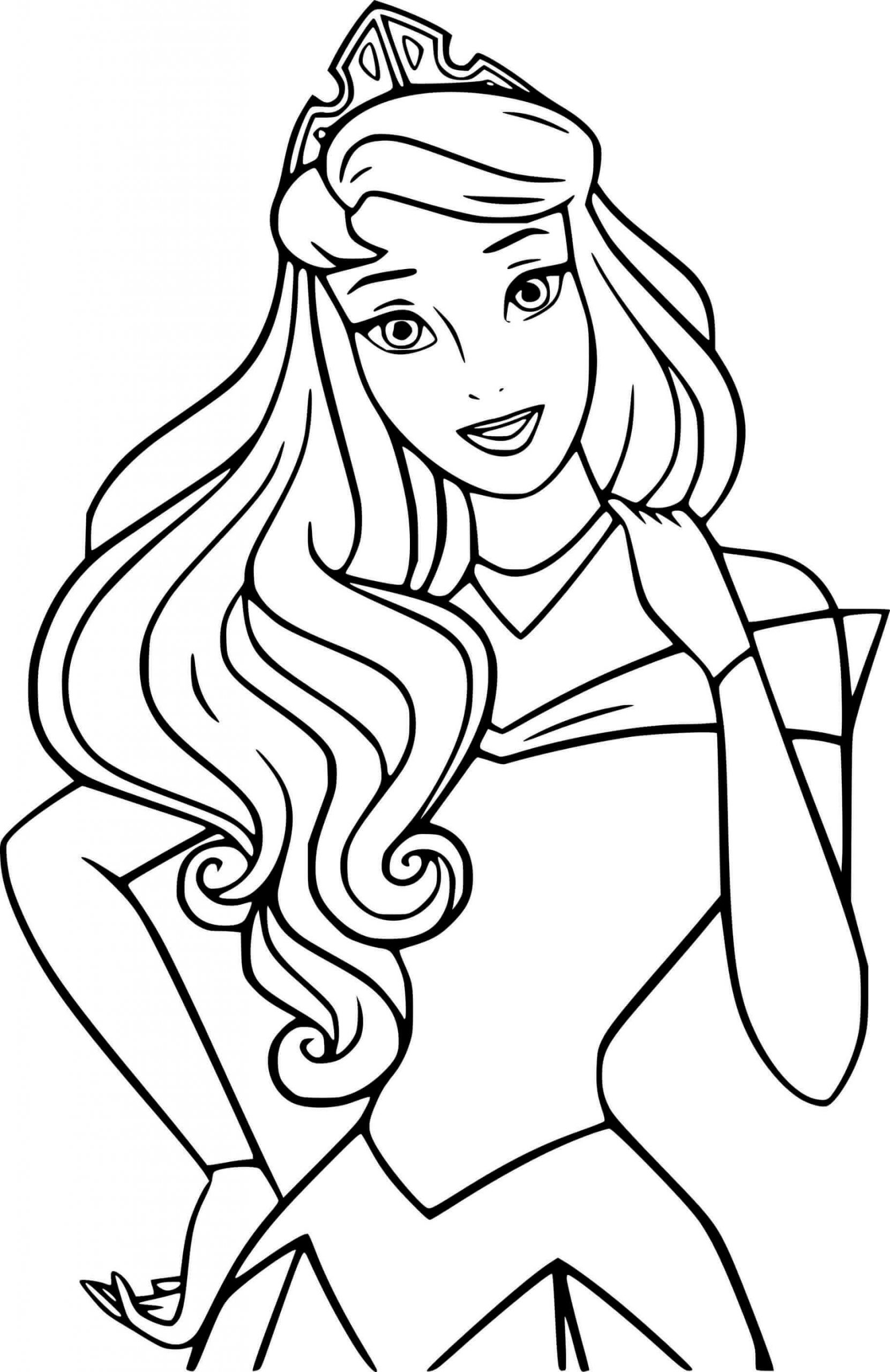 51+ Lovely Princess Face Coloring Pages Printable