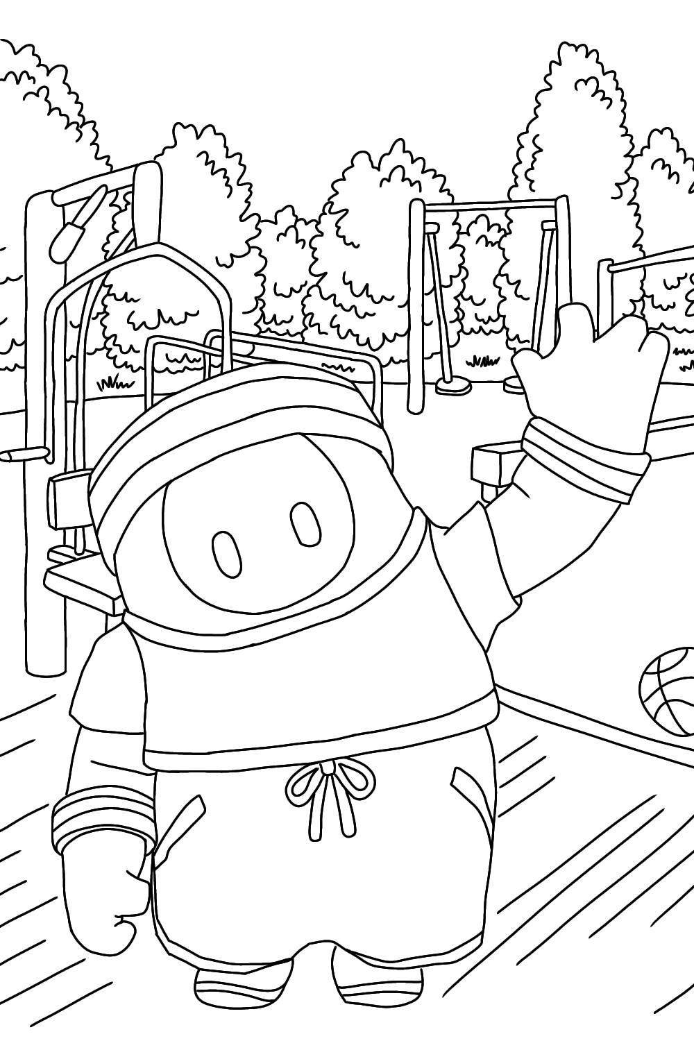 56+ Educational Fall Guys Coloring Pages Printable