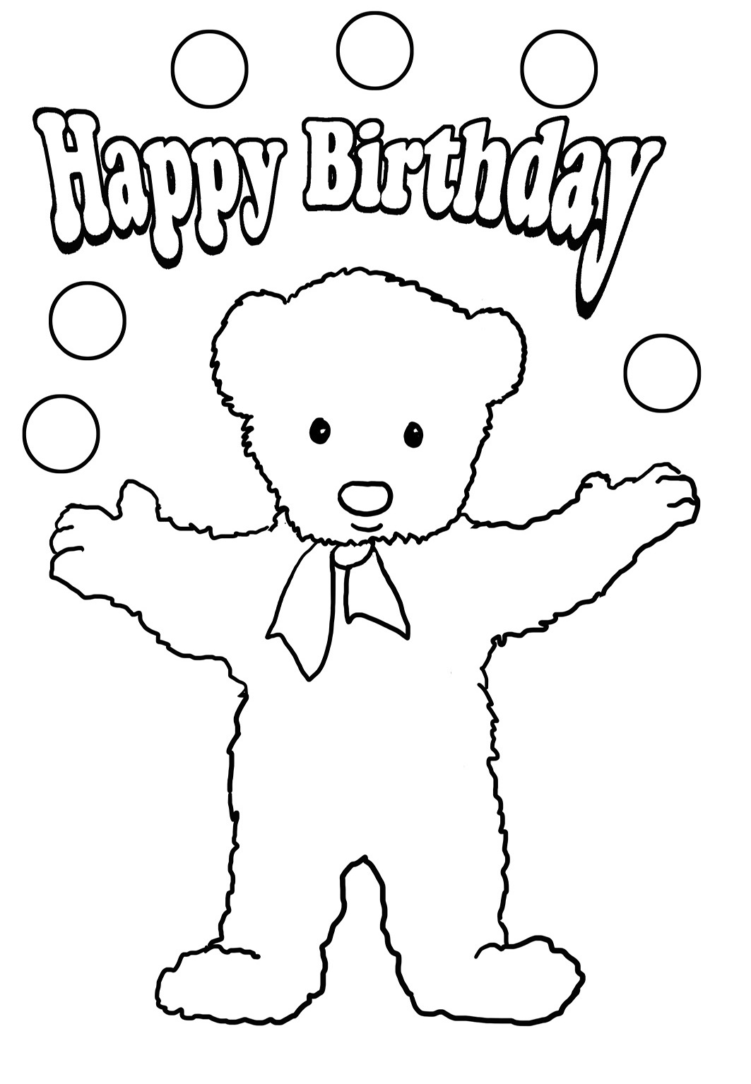 57+ Entertaining Say Happy Birthday Coloring Pages Printable