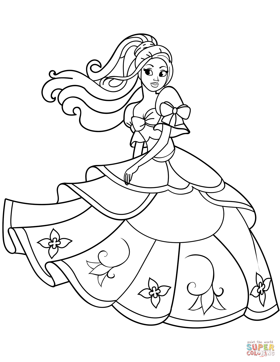 57+ Top Princess Face Coloring Pages Printable