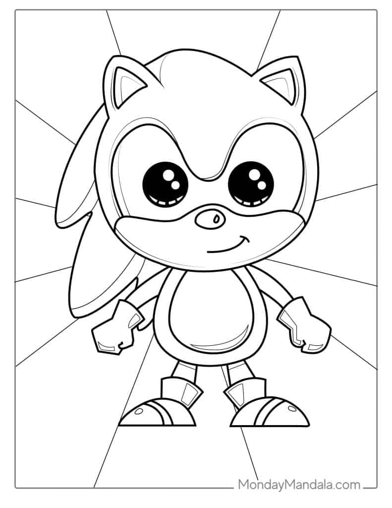 57+ Top Sonic Coloring Pages Printable