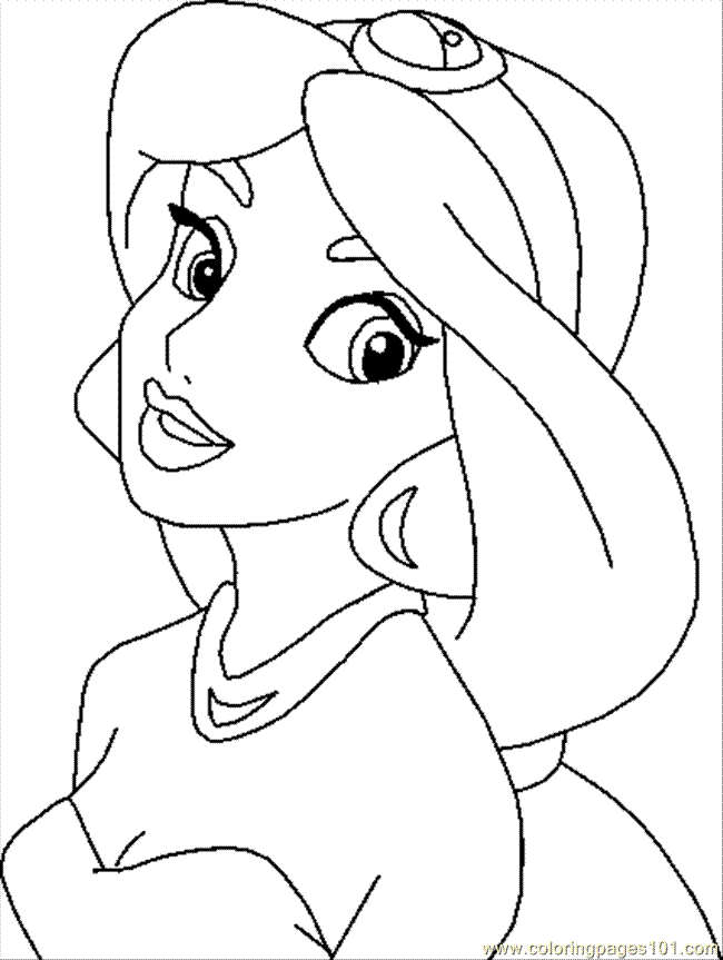 59+ Artistic Princess Face Coloring Pages Printable