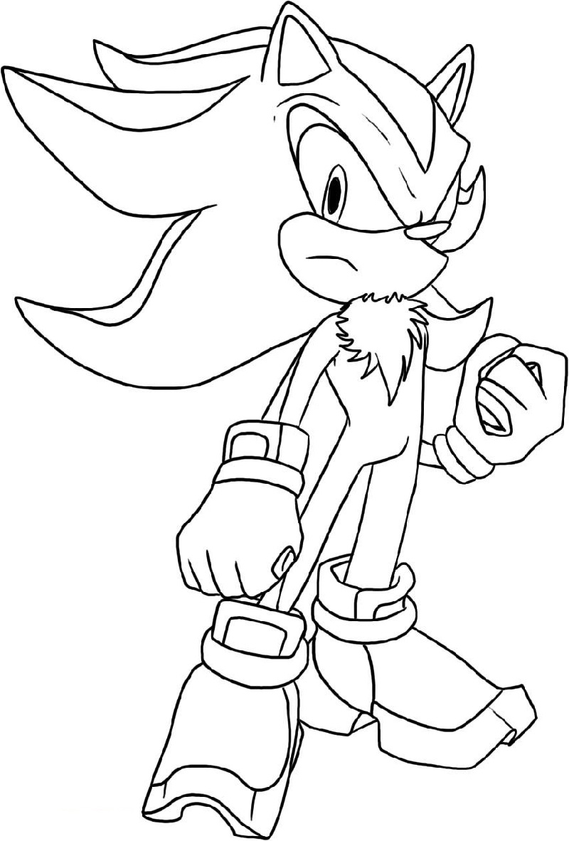 6+ Easy Sonic Coloring Pages Printable