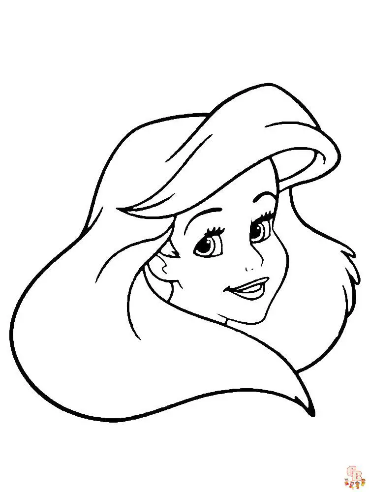 61+ Cute Princess Face Coloring Pages Printable