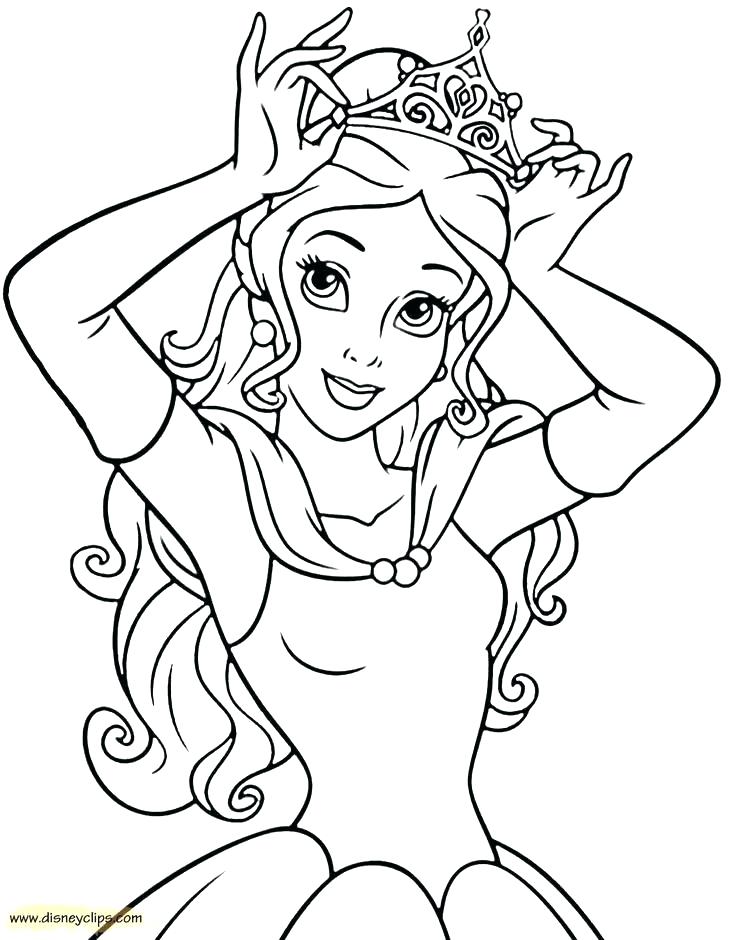 63+ Entertaining Princess Face Coloring Pages Printable