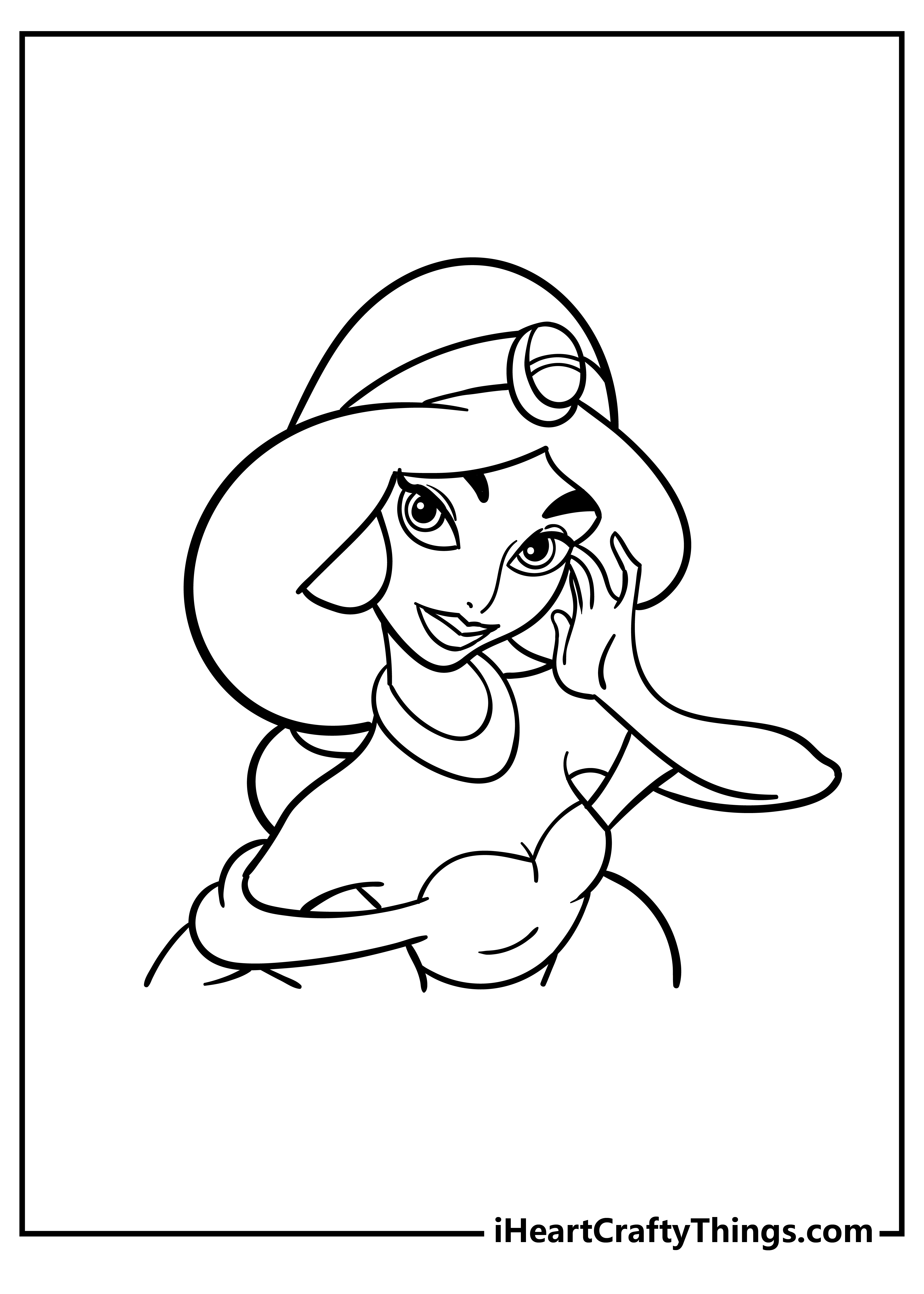 64+ Amazing Princess Face Coloring Pages Printable