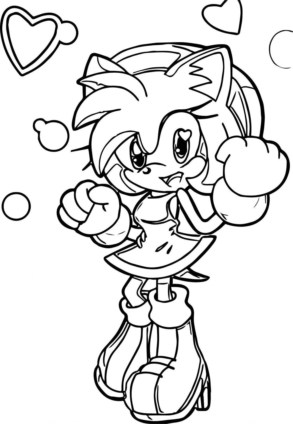 64+ Simple Sonic Coloring Pages Printable