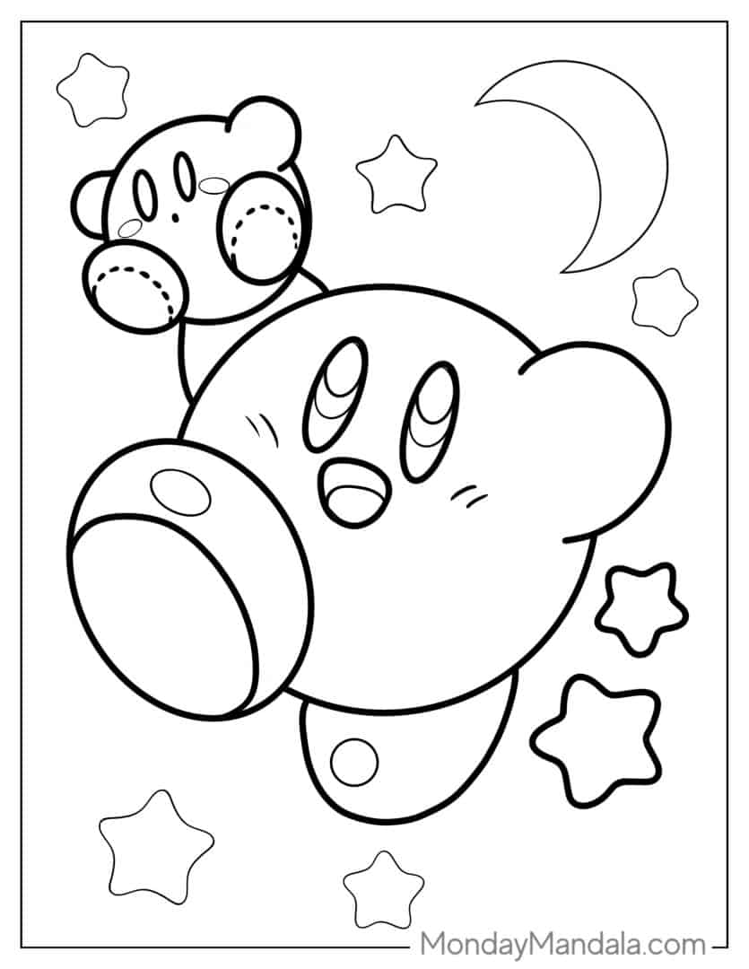 65+ Free Kirby Coloring Pages Printable