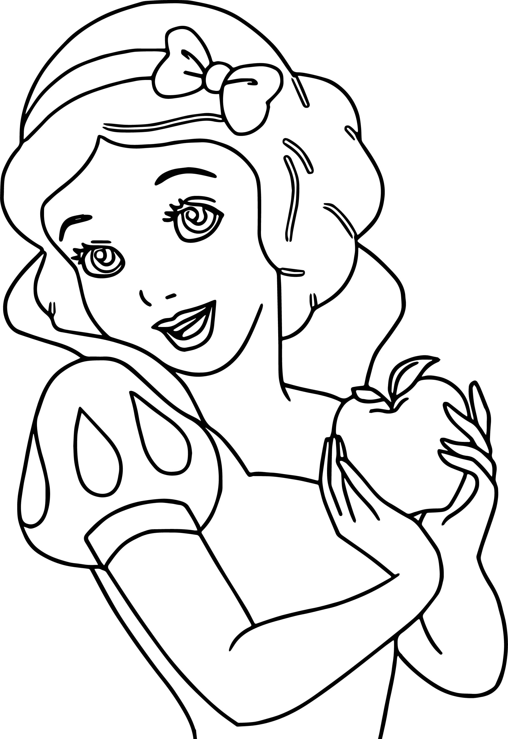 66+ Cute Princess Face Coloring Pages Printable