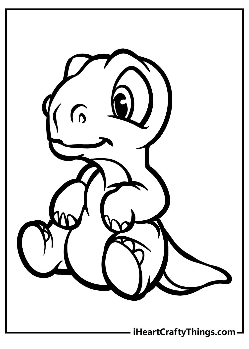 44+ Happy Dinosaur Coloring Pages Inspirational