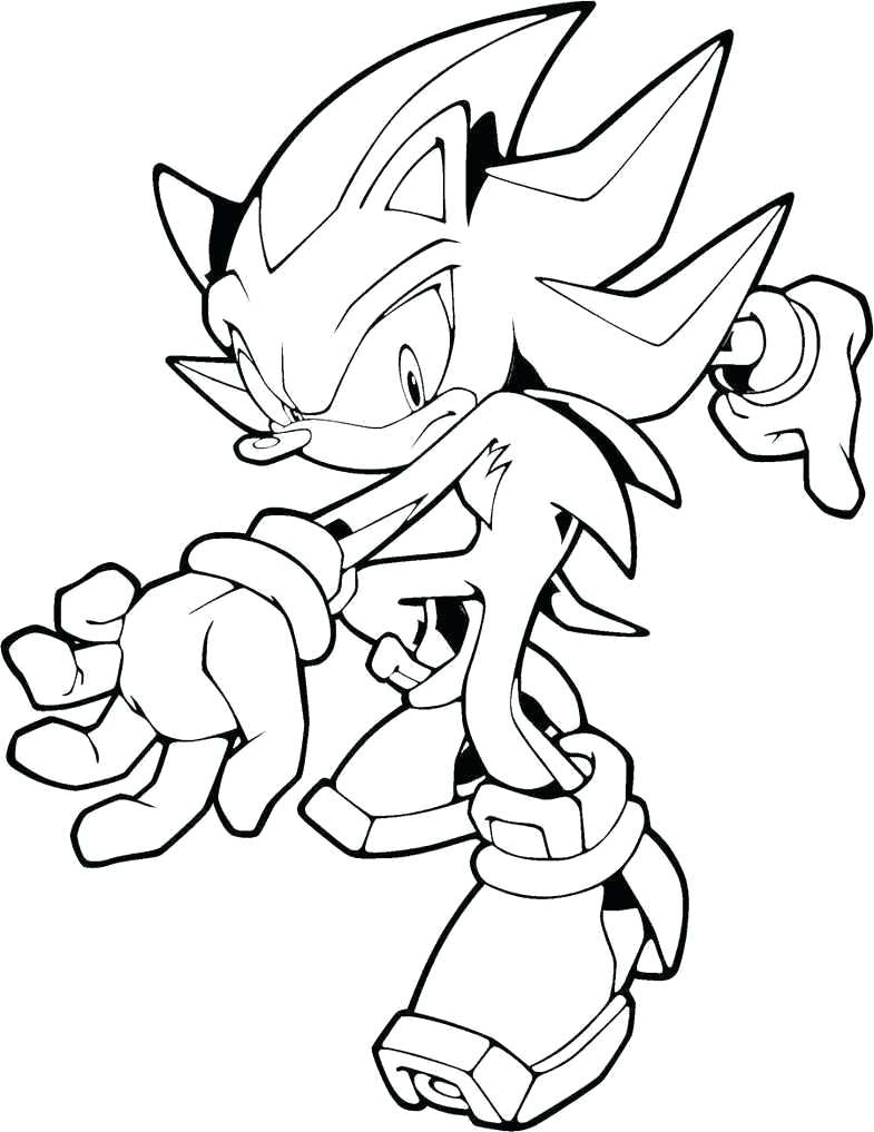 72+ Easy Sonic Coloring Pages Printable