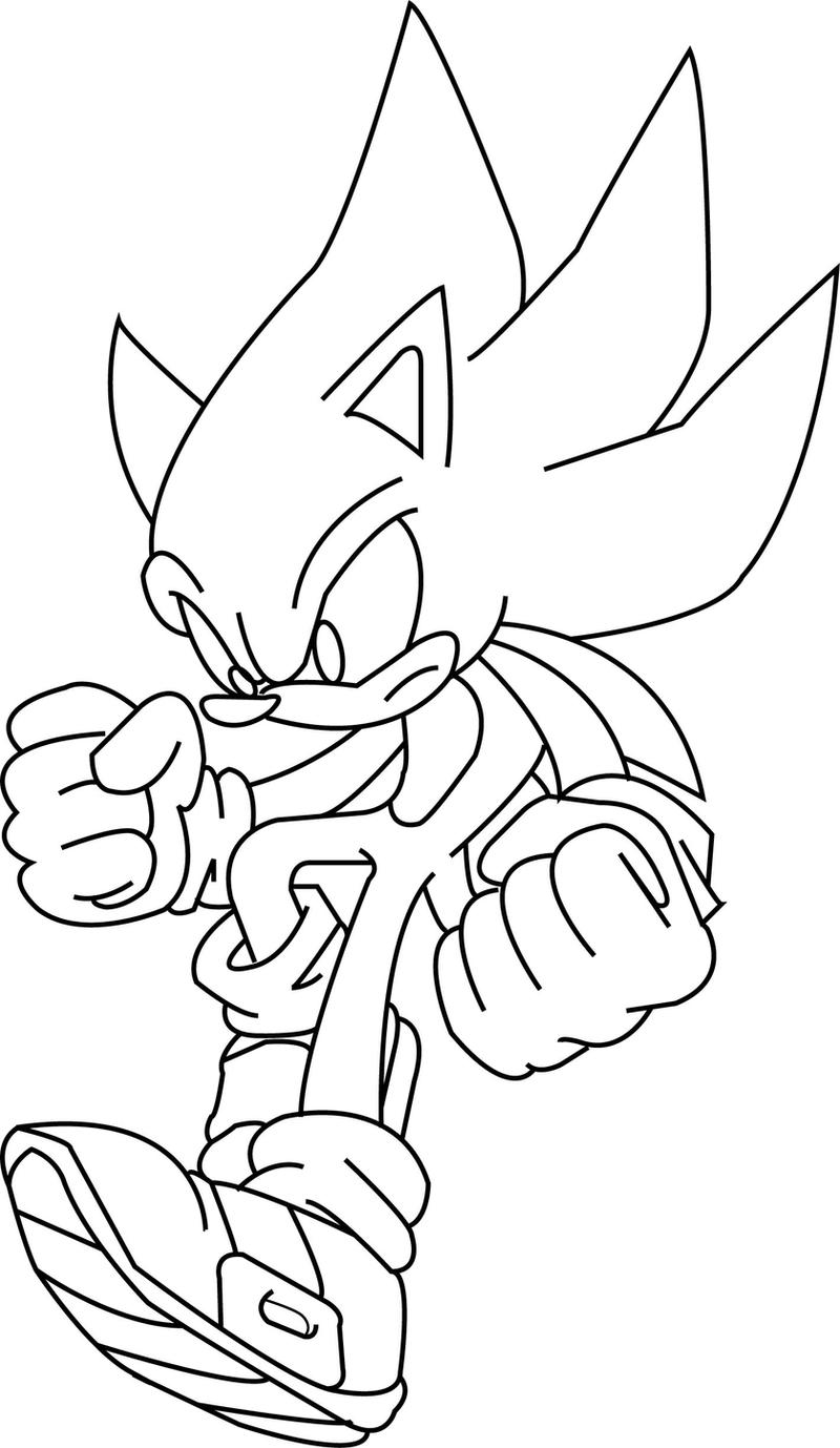 73+ Realistic Sonic Coloring Pages Printable