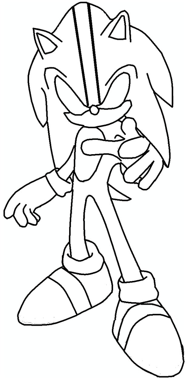 76+ Realistic Sonic Coloring Pages Printable