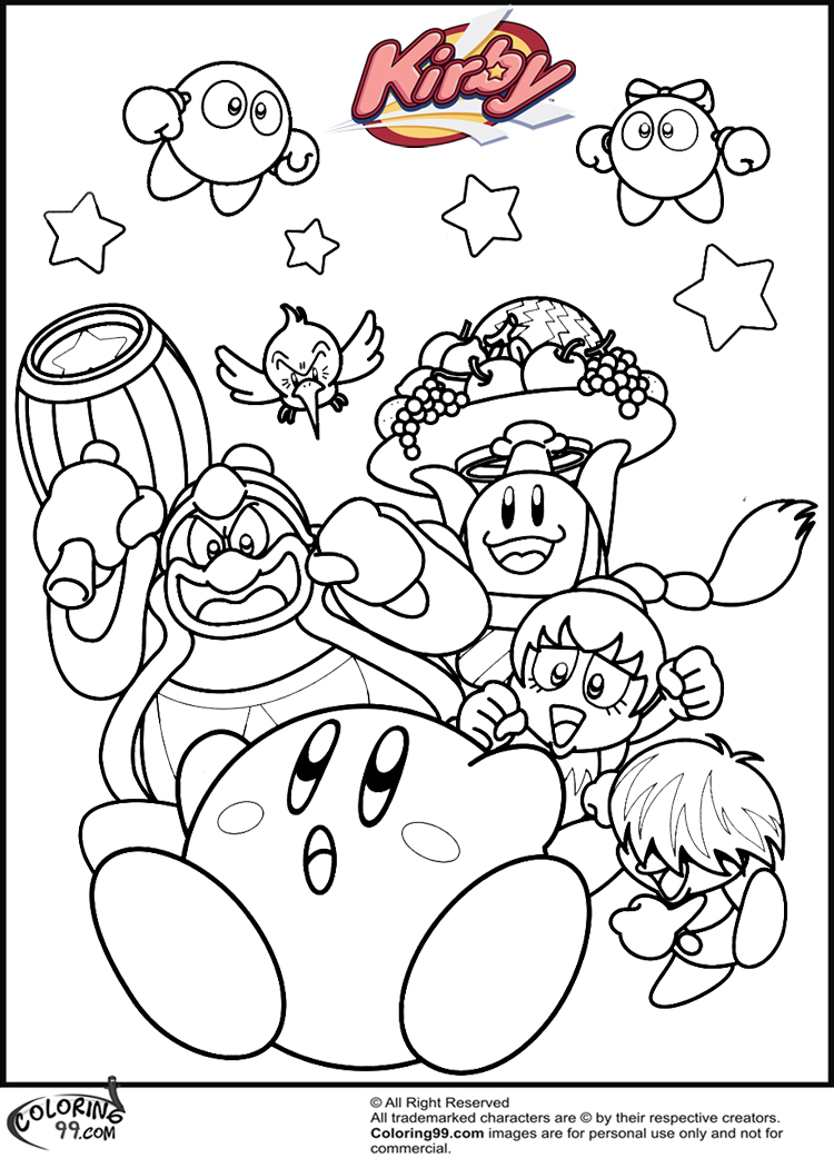 77+ Artistic Kirby Coloring Pages Printable