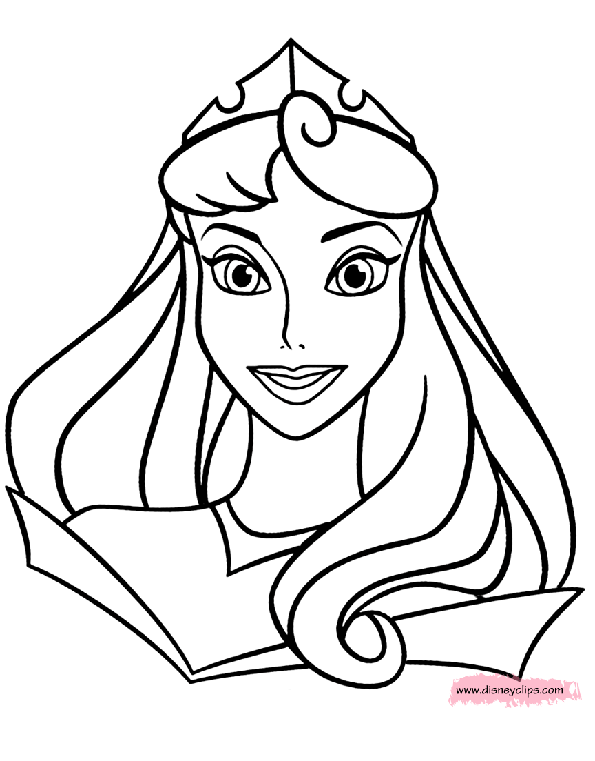 77+ Top Princess Face Coloring Pages Printable