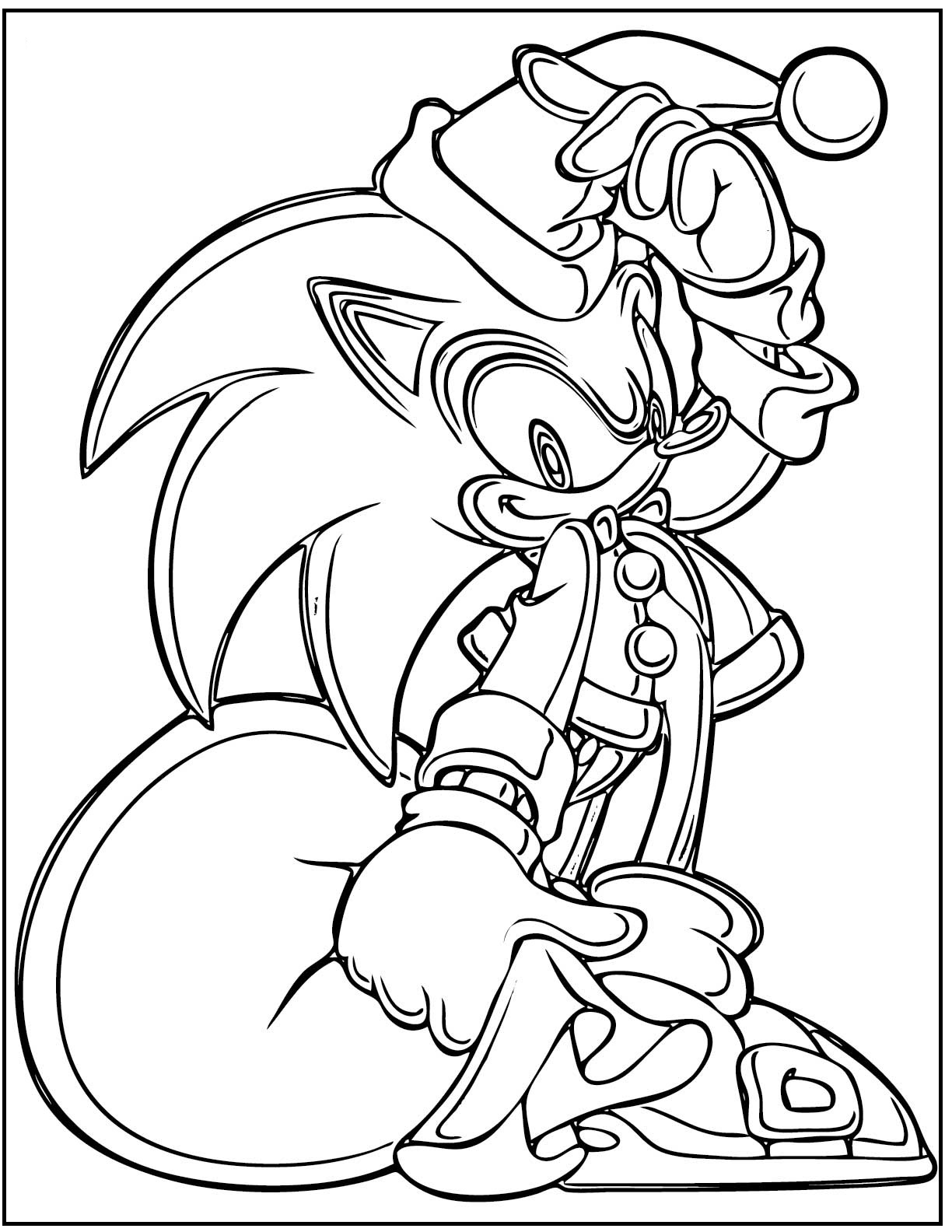 78+ Entertaining Sonic Coloring Pages Printable