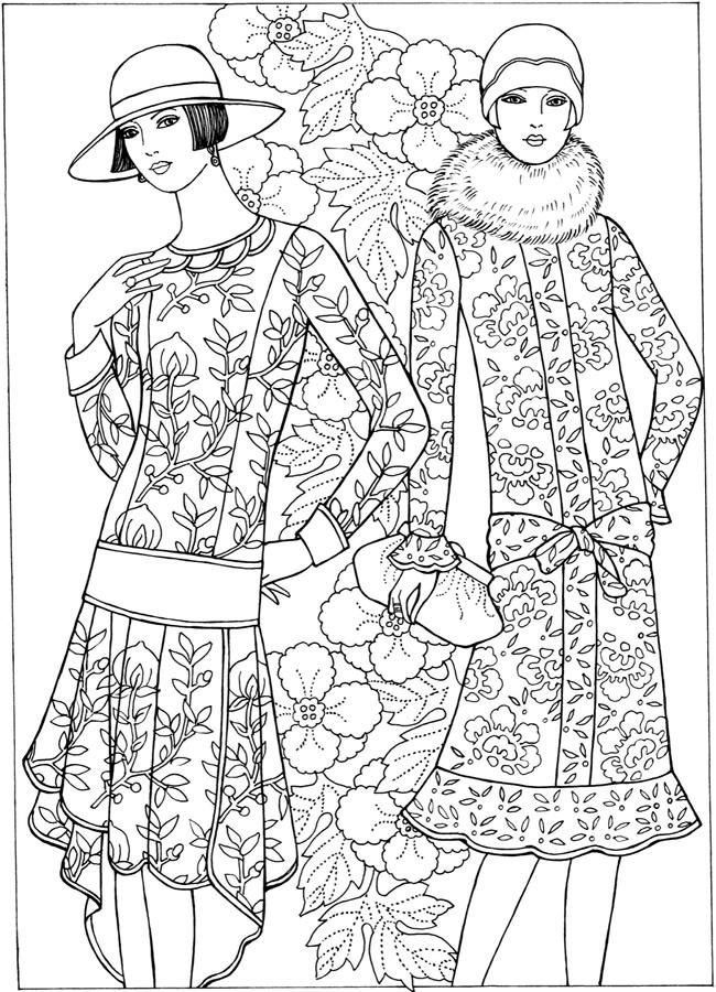 43+ Educational Free Fashion Coloring Pages PDF Printable