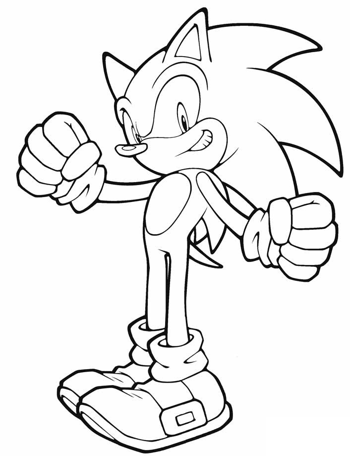 79+ Cute Sonic Coloring Pages Printable