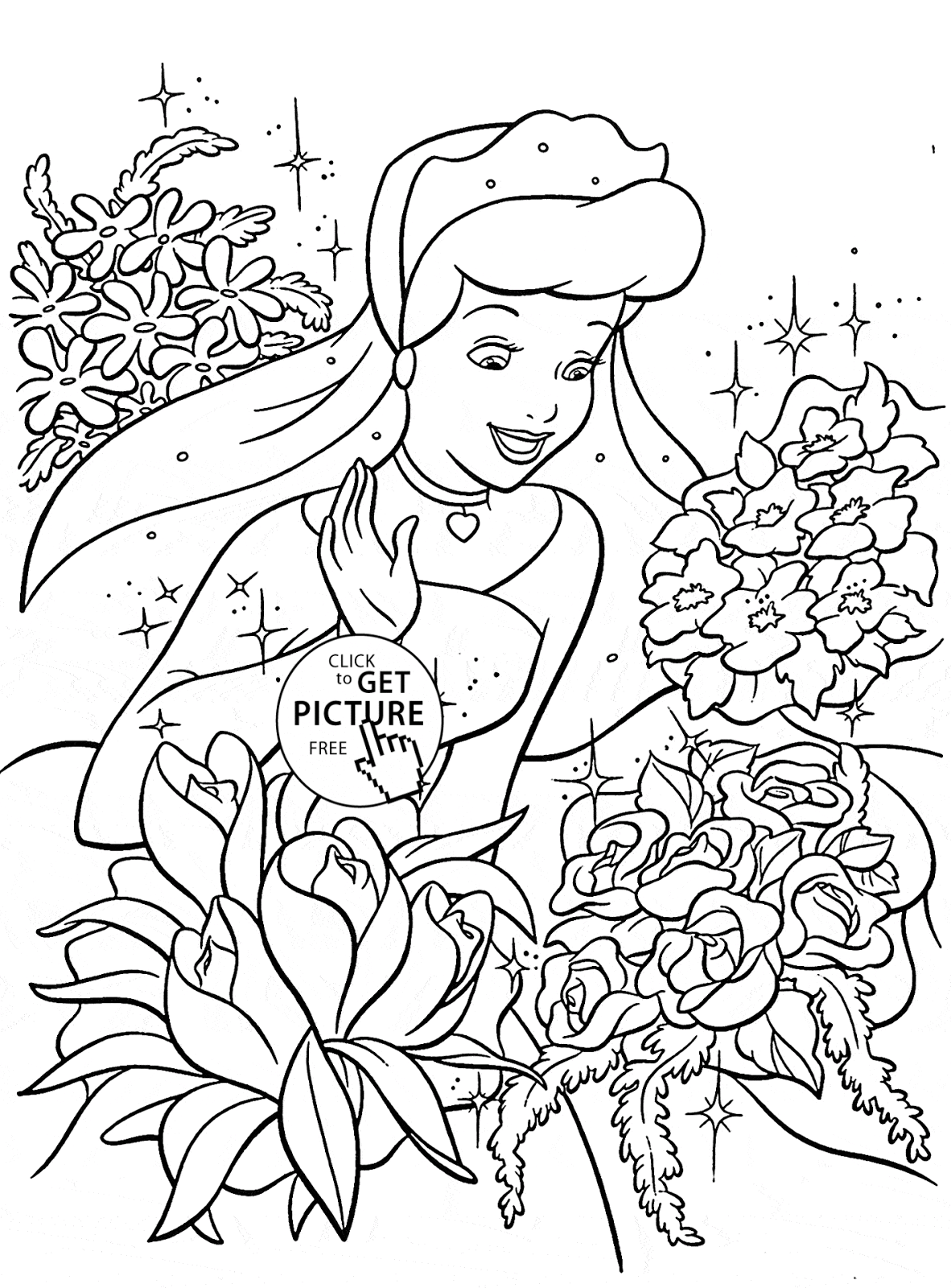 79+ Entertaining Princess Face Coloring Pages Printable