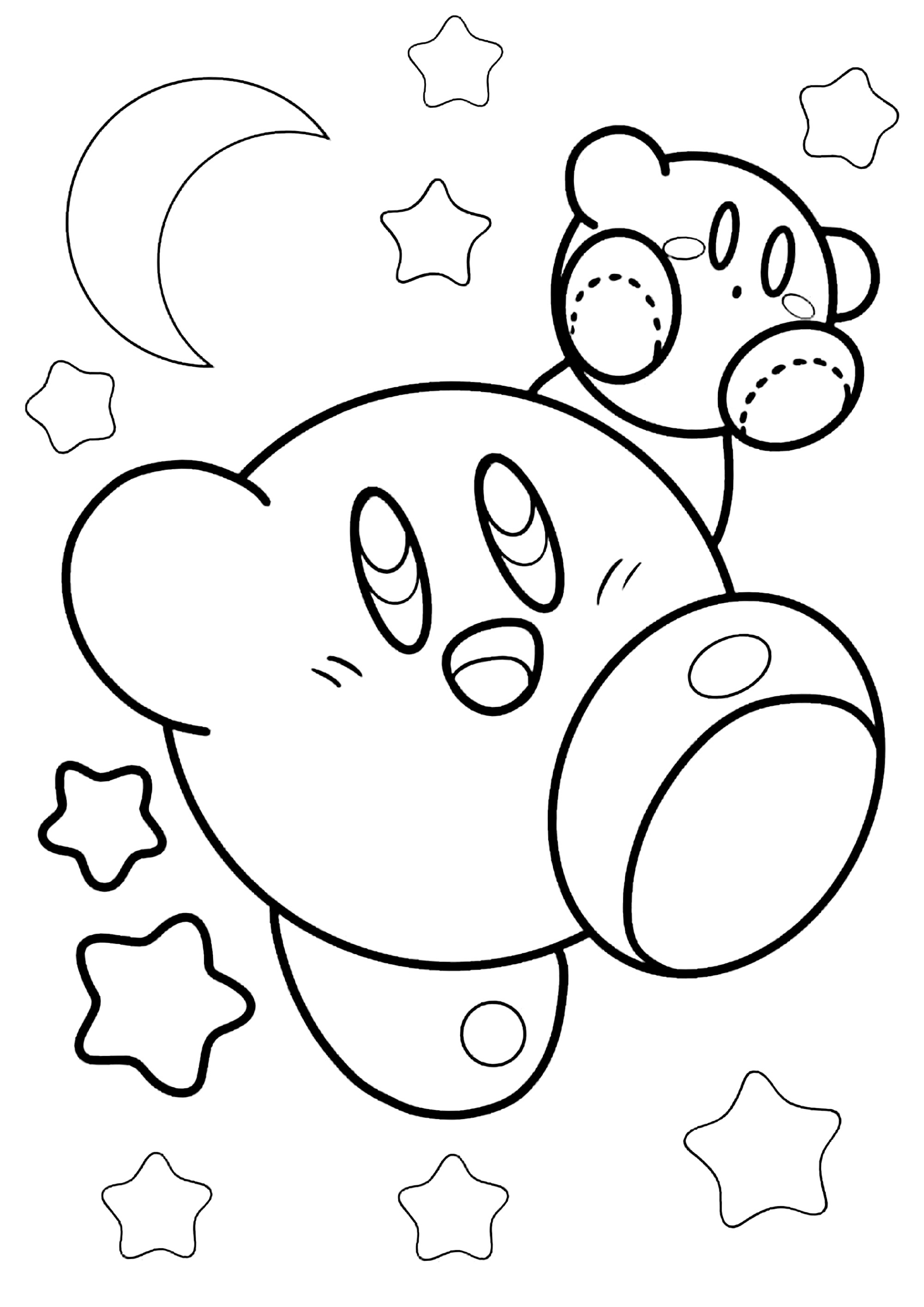 79+ Whimsical Kirby Coloring Pages Printable