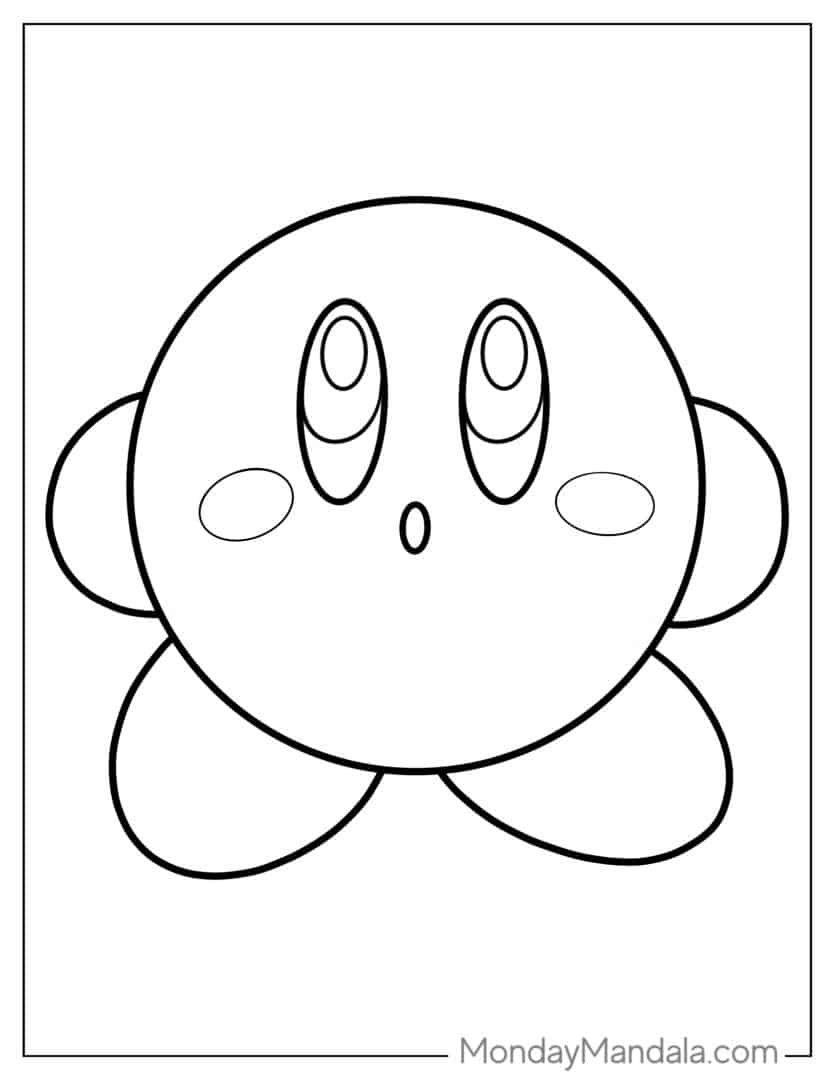 8+ New Kirby Coloring Pages Printable