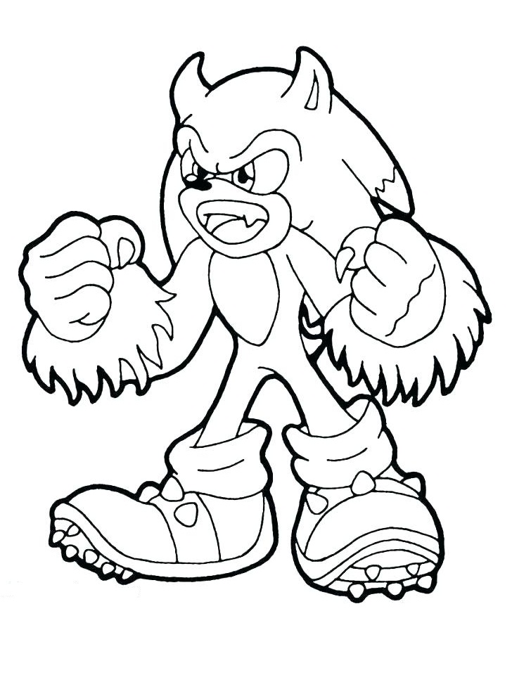 8+ The Best Sonic Coloring Pages Printable