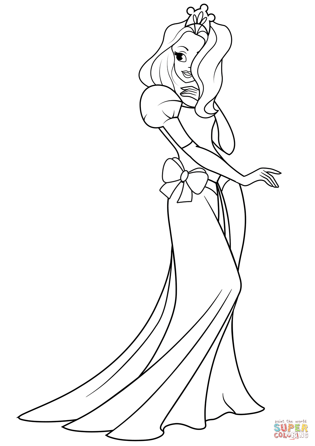 80+ Creative Princess Face Coloring Pages Printable