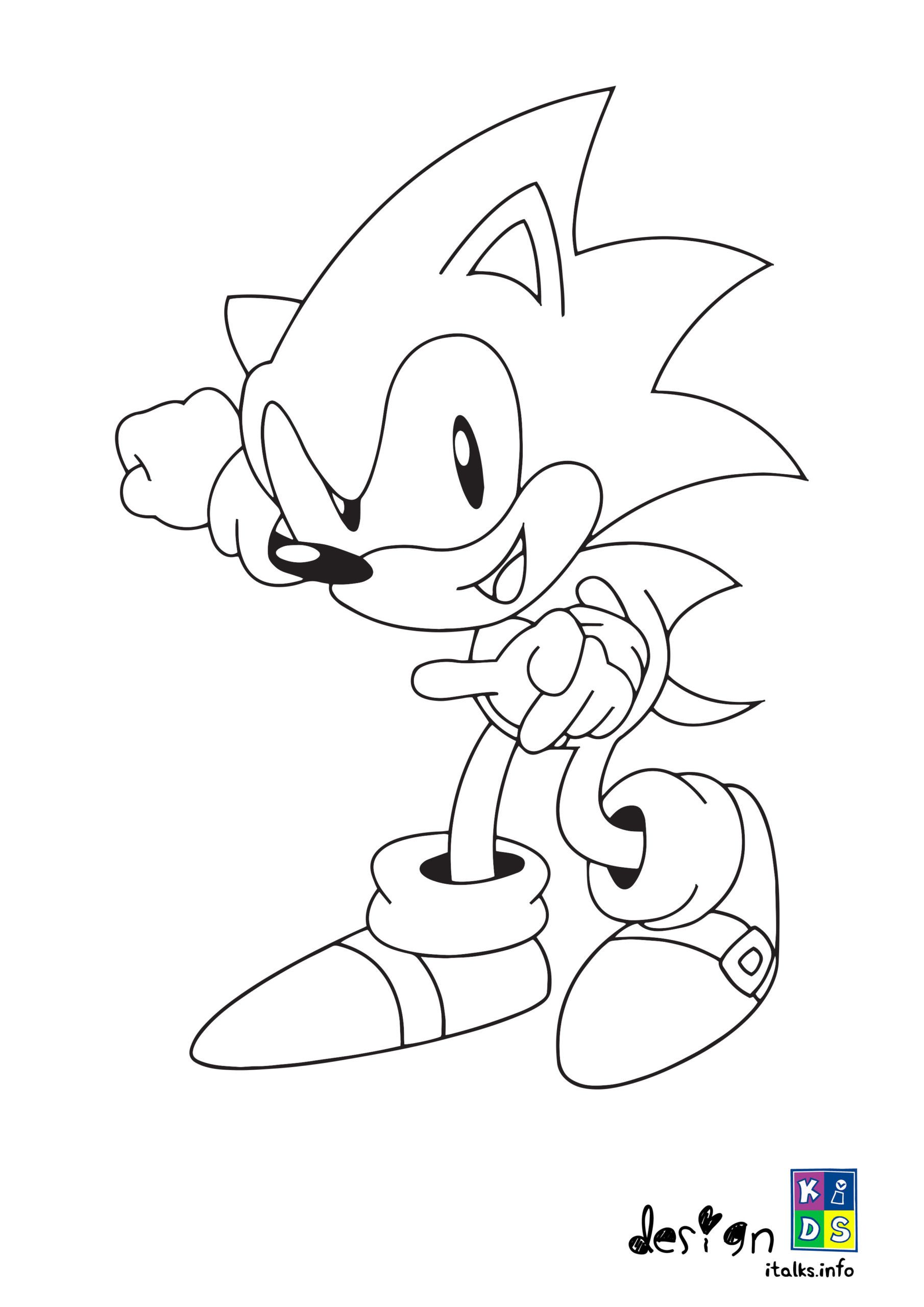 81+ Funtastic Sonic Coloring Pages Printable