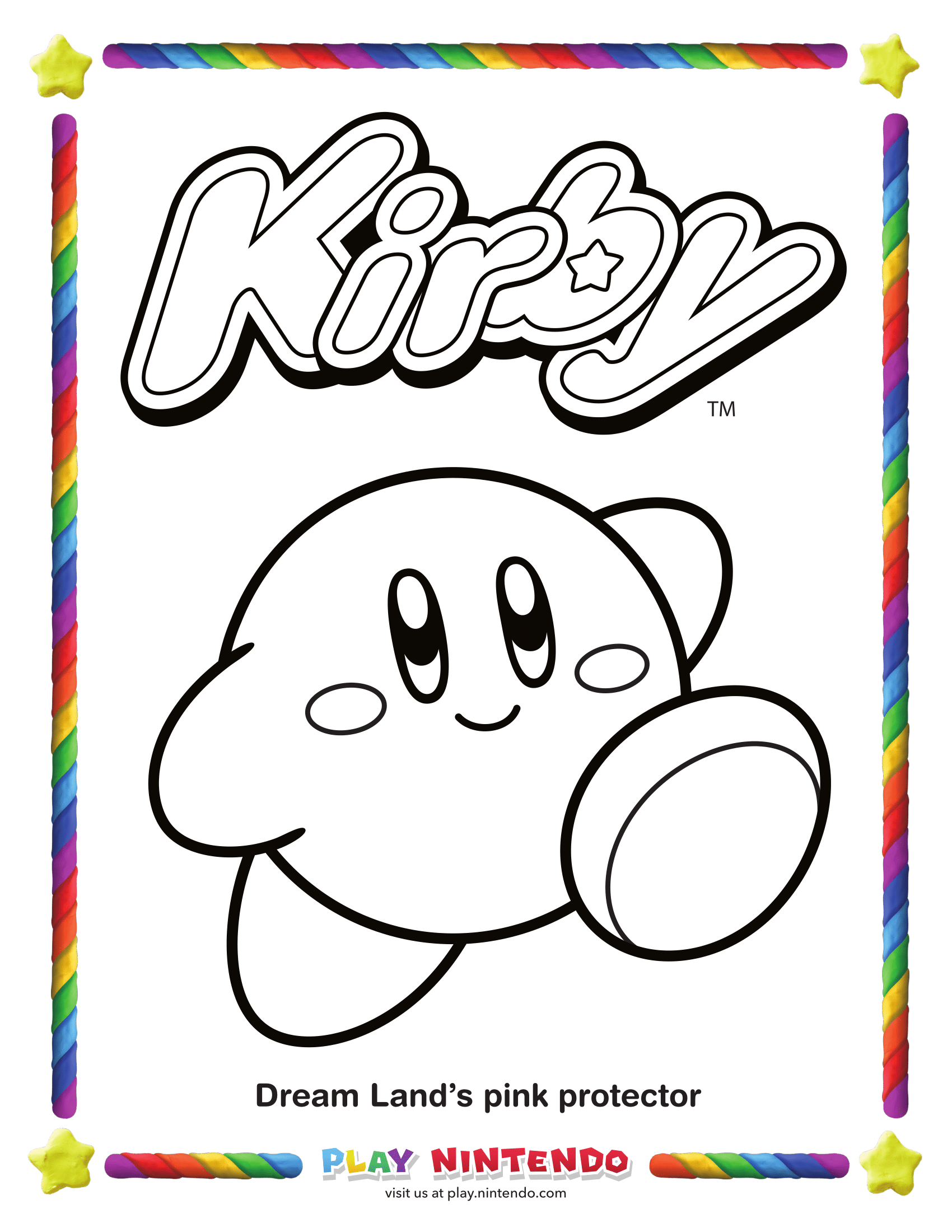 81+ Whimsical Kirby Coloring Pages Printable