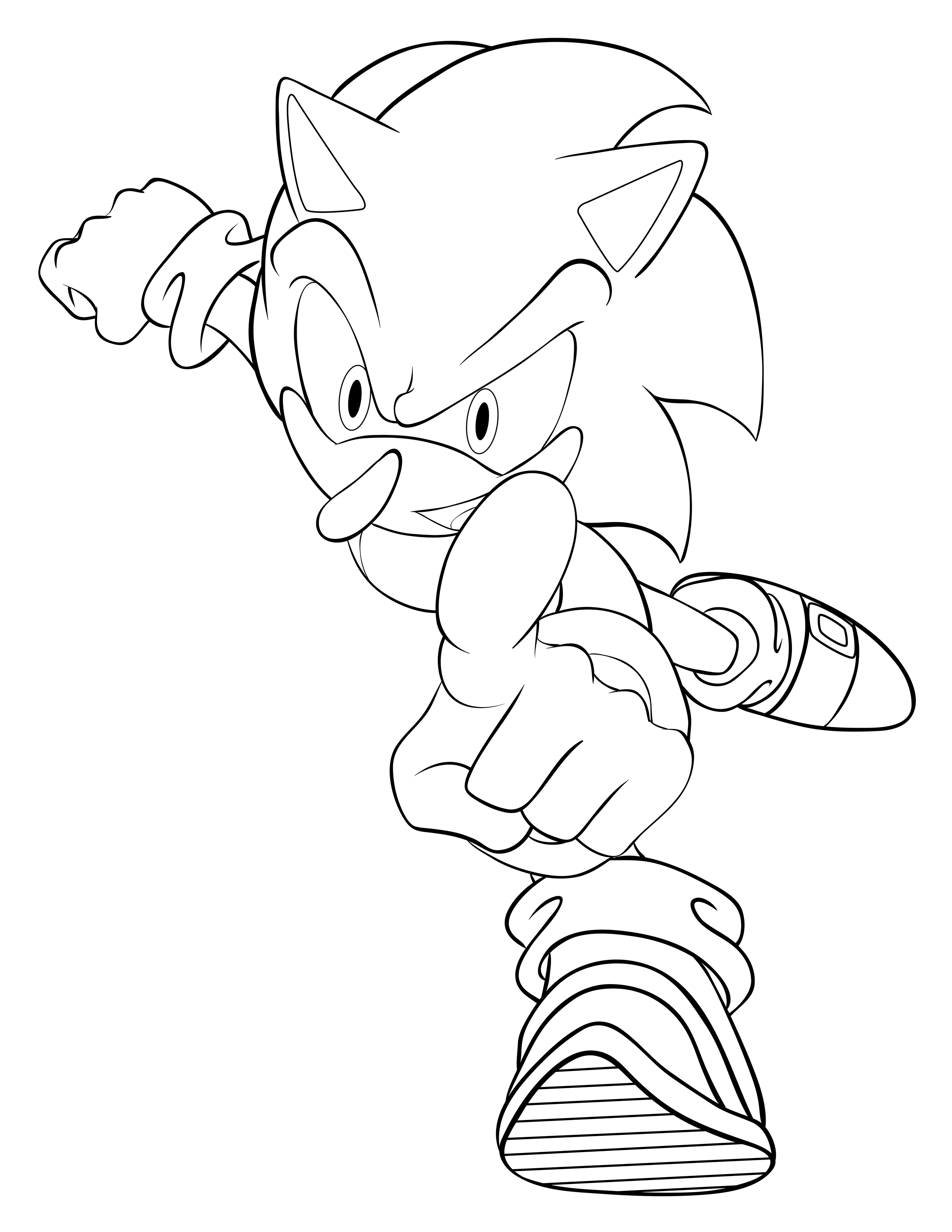 82+ Colorful Sonic Coloring Pages Printable