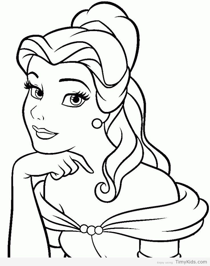 85+ Amazing Princess Face Coloring Pages Printable