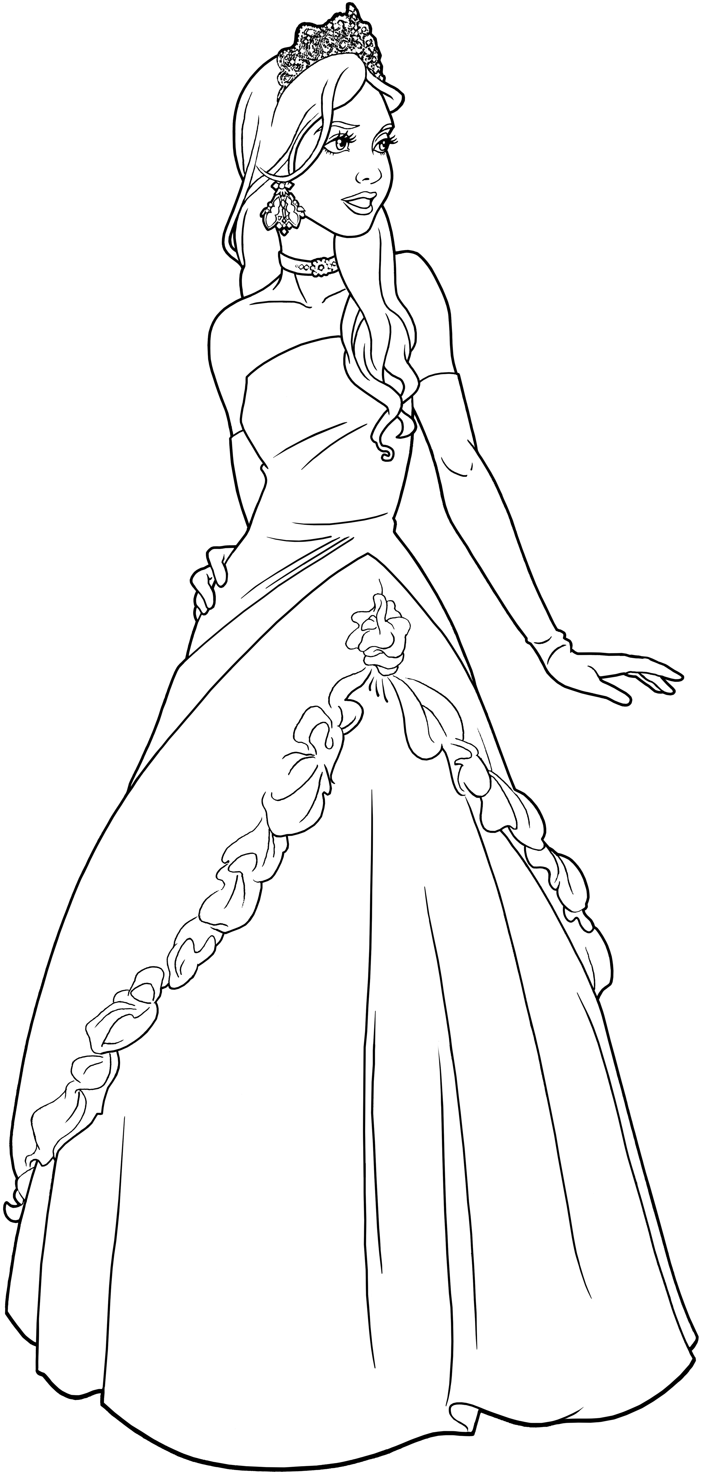 87+ Aesthetic Princess Face Coloring Pages Printable