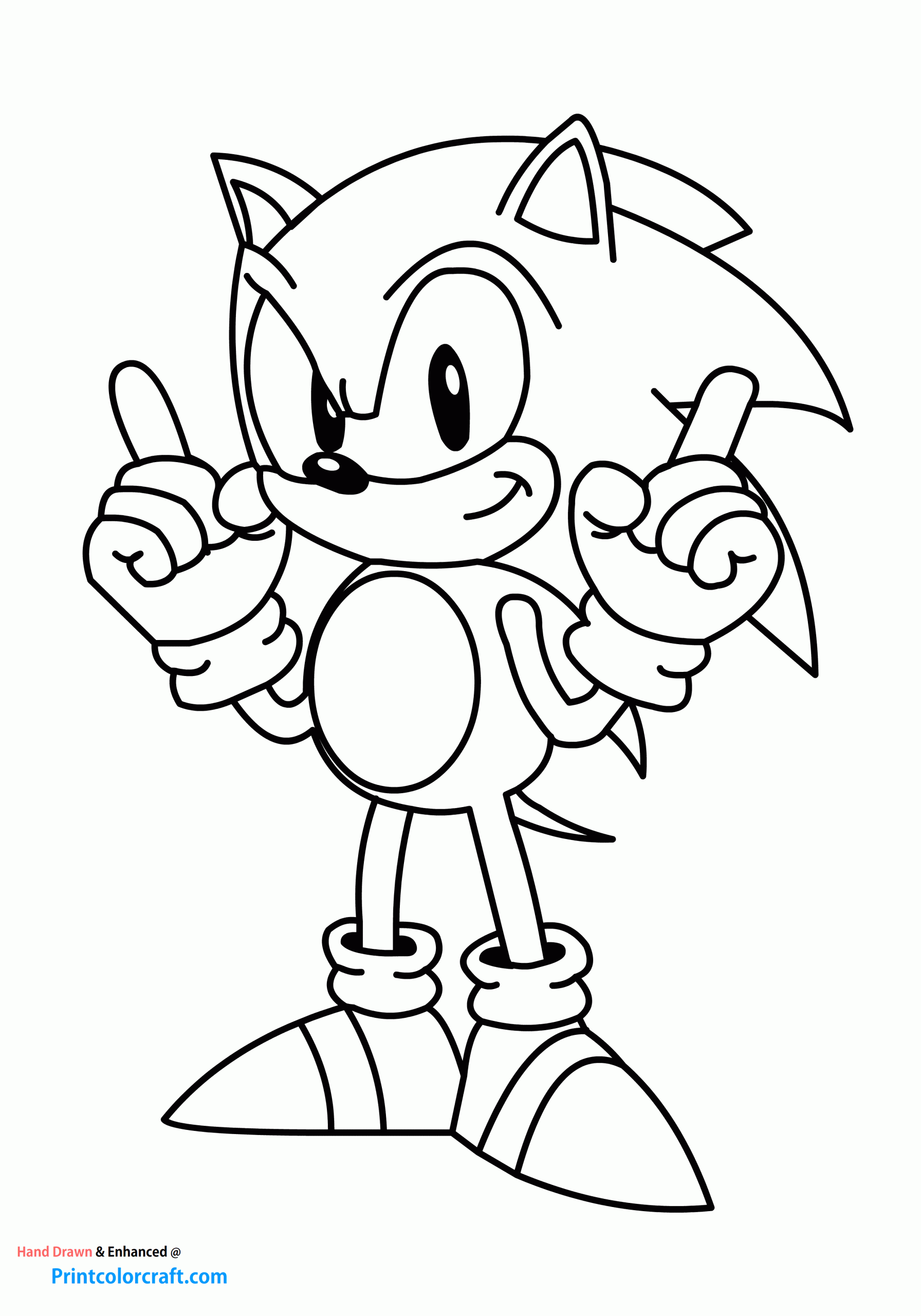 90+ Unique Sonic Coloring Pages Printable