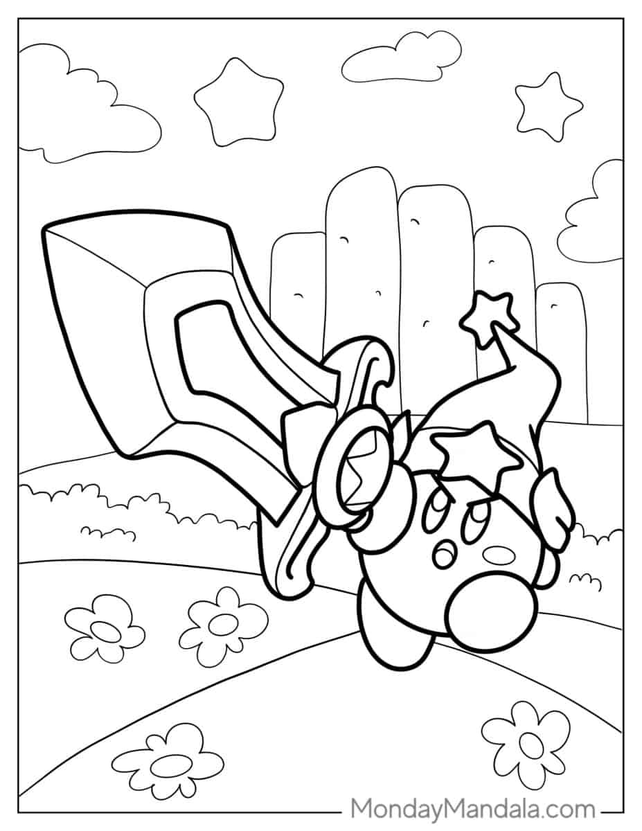 91+ Joyful Kirby Coloring Pages Printable