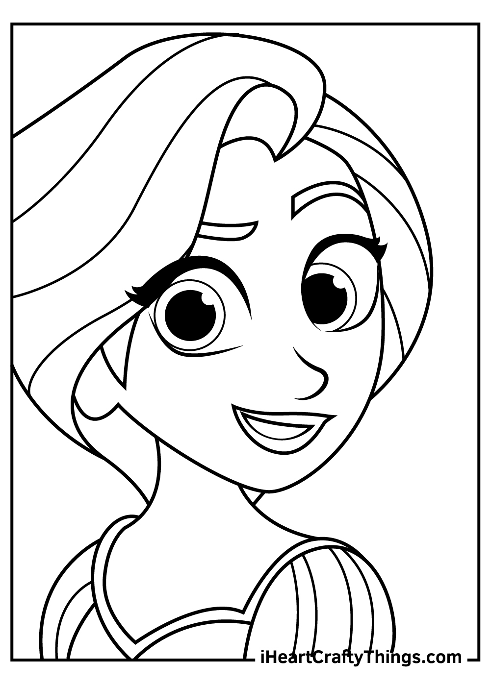 92+ Inspiring Princess Face Coloring Pages Printable