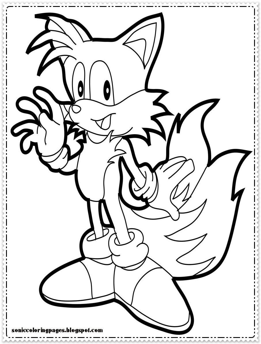 96+ Funtastic Sonic Coloring Pages Printable