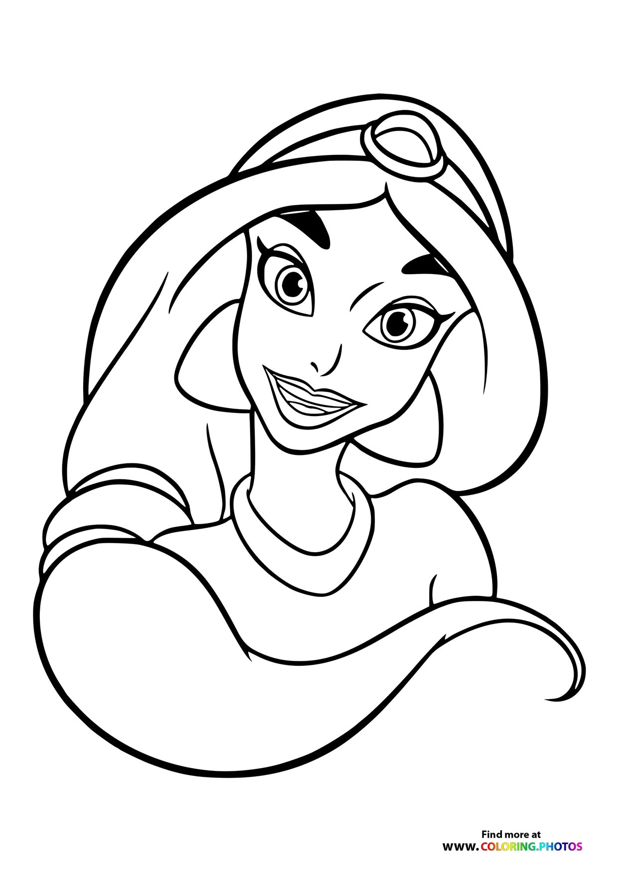 98+ Fun Princess Face Coloring Pages Printable