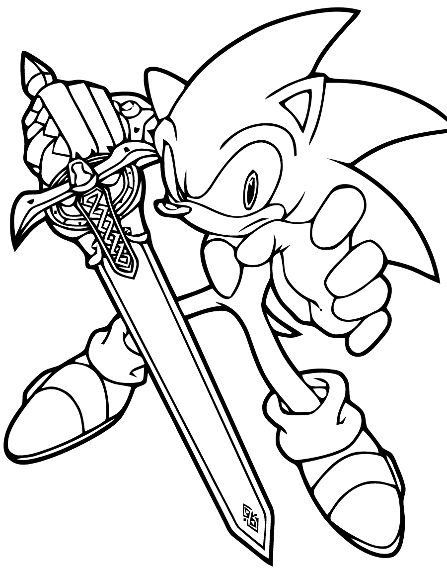 99+ Relaxing Sonic Coloring Pages Printable