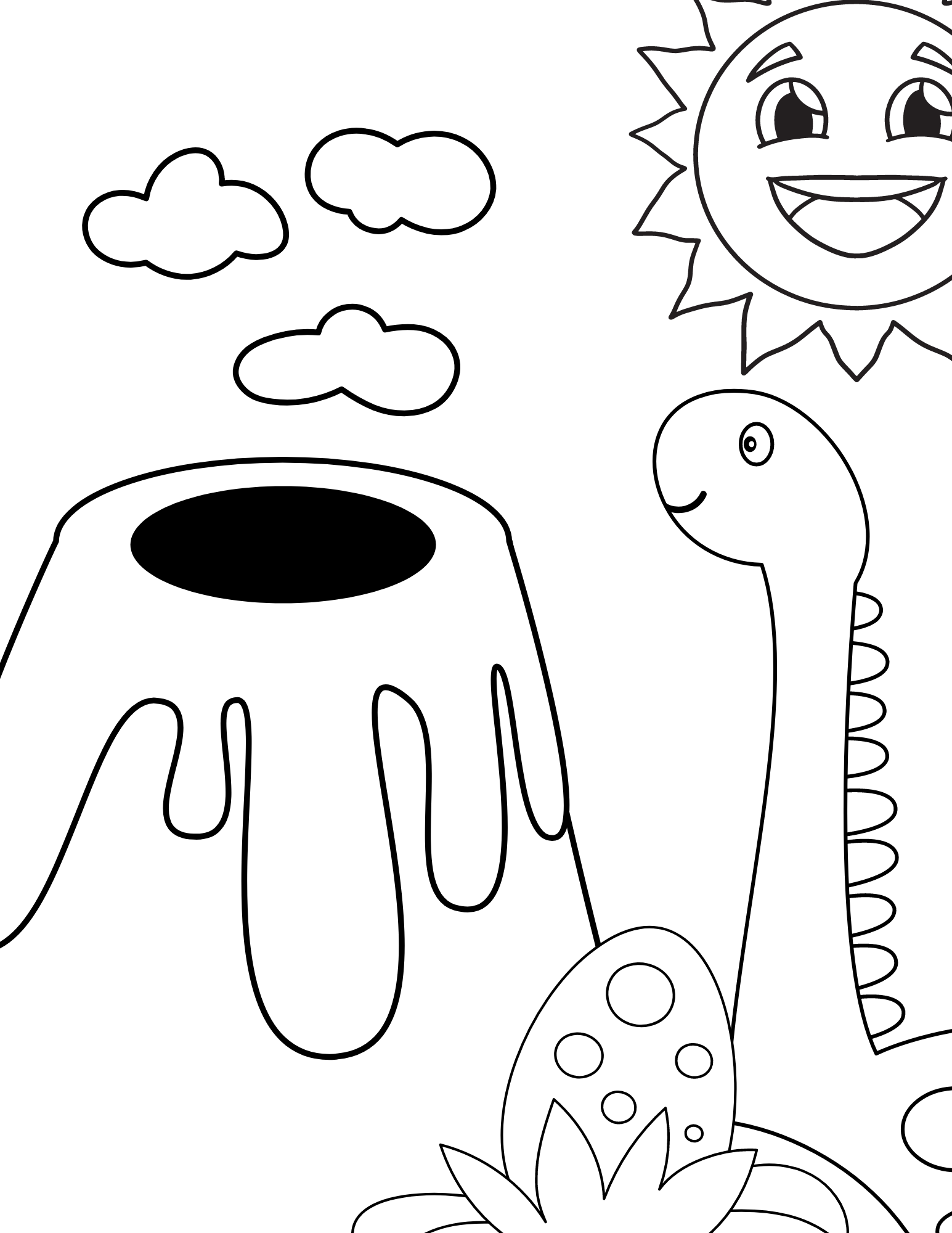 33+ Relaxing Dinosaur Coloring Pages Simple