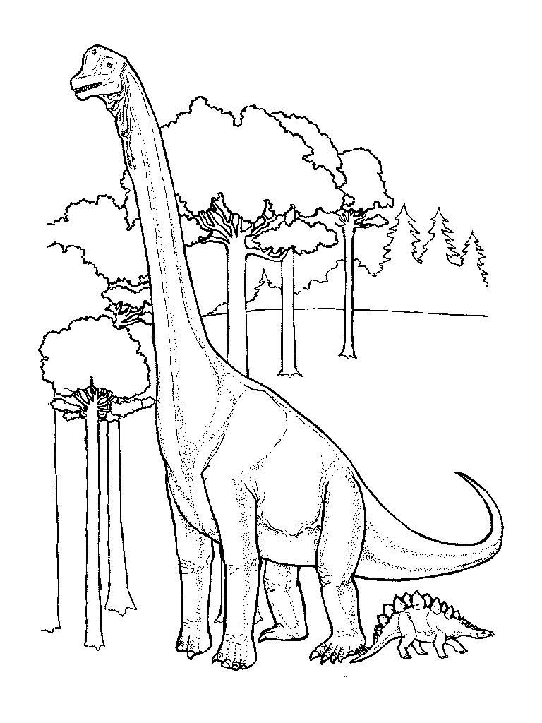 48+ Downloadable Dinosaur Coloring Pages Easy Kids