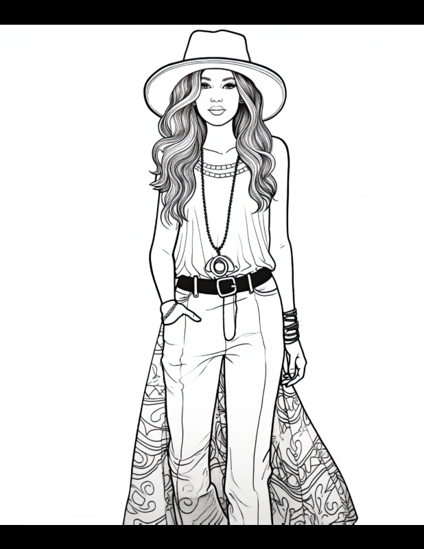 35+ Educational Free Fashion Coloring Pages Archives