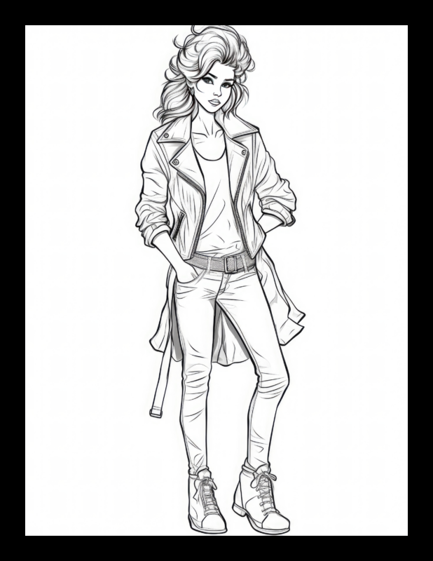 47+ Whimsical Free Fashion Coloring Pages Art