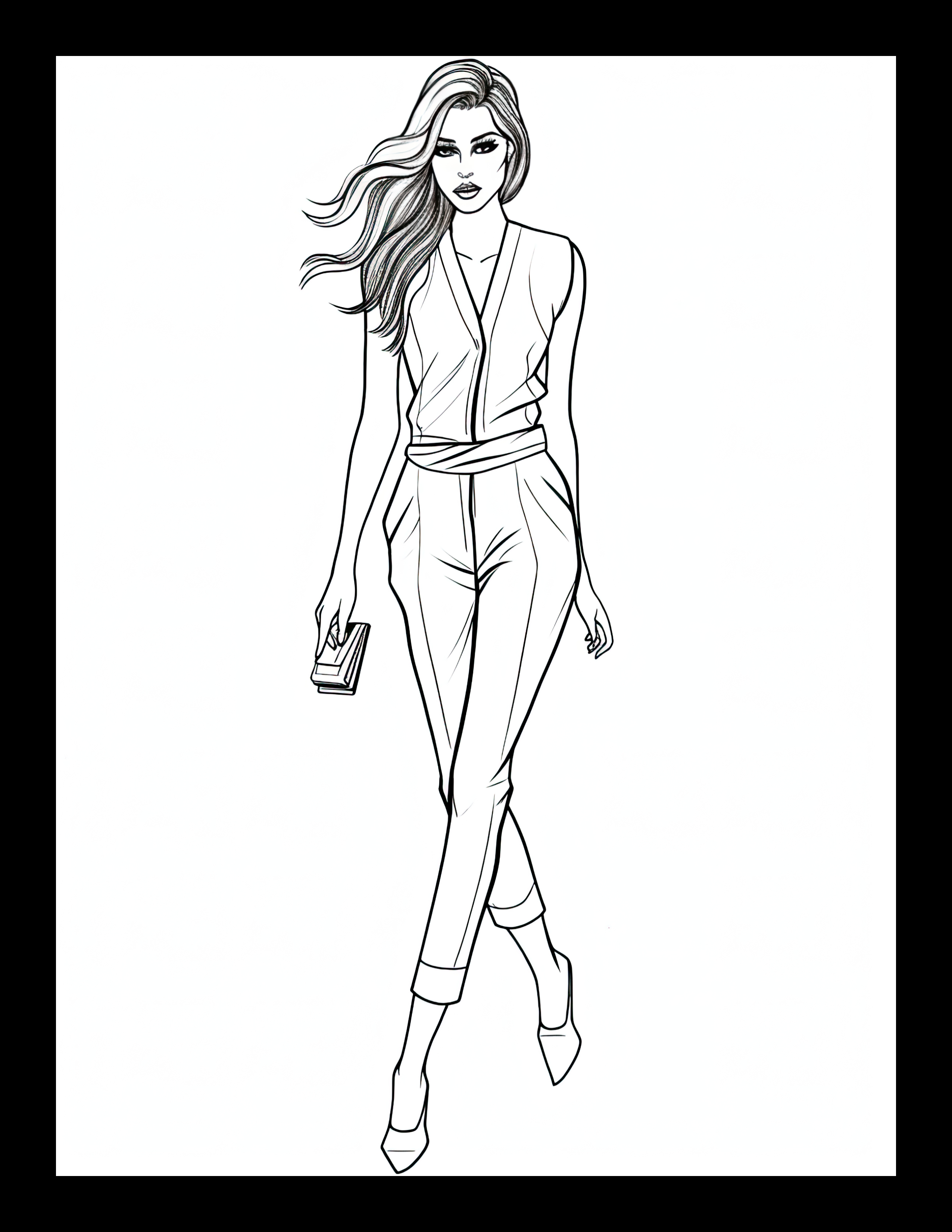 48+ Trendy Free Fashion Coloring Pages Aesthetic