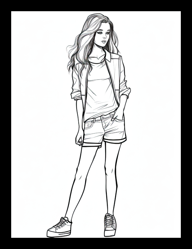 31+ Joyful Free Fashion Coloring Pages Easy