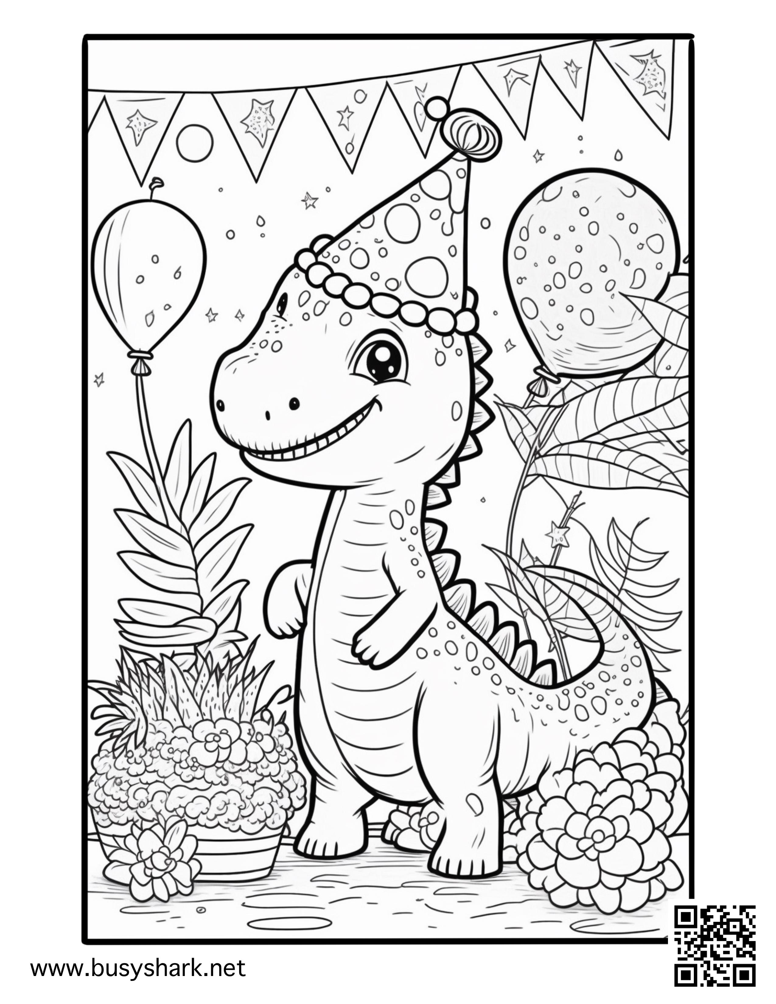 49+ Cute Dinosaur Coloring Pages to Print