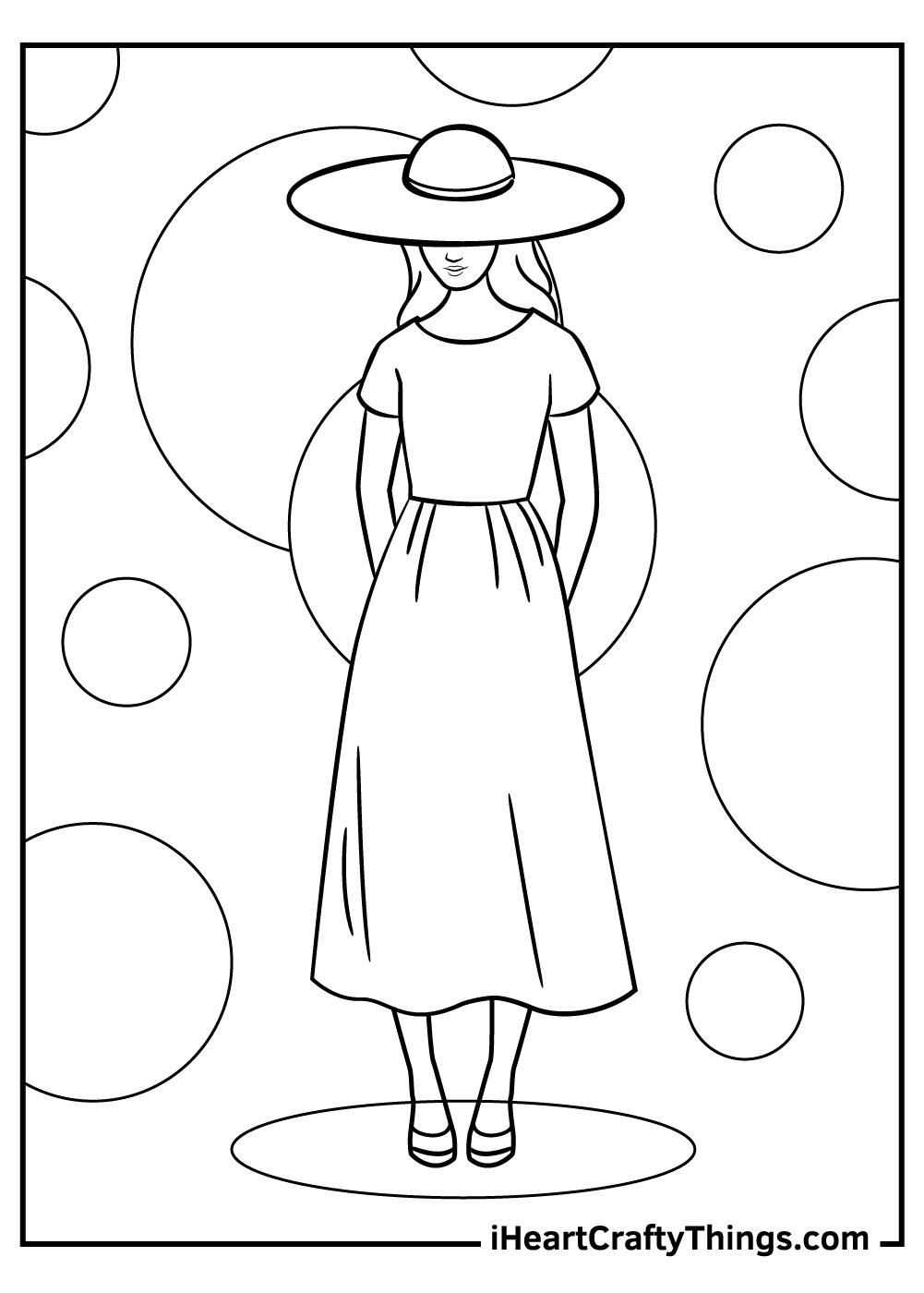 48+ Aesthetic Free Fashion Coloring Pages Free Printable